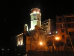 La chiesa di Vernazza di notte