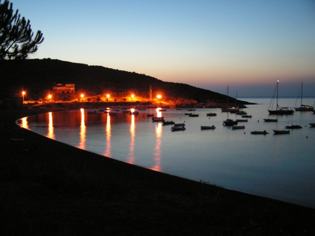 Porticciolo di Galeria by night