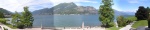 Panorama del lago da villa Melzi a Bellagio