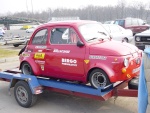 Fiat 500 su carrello