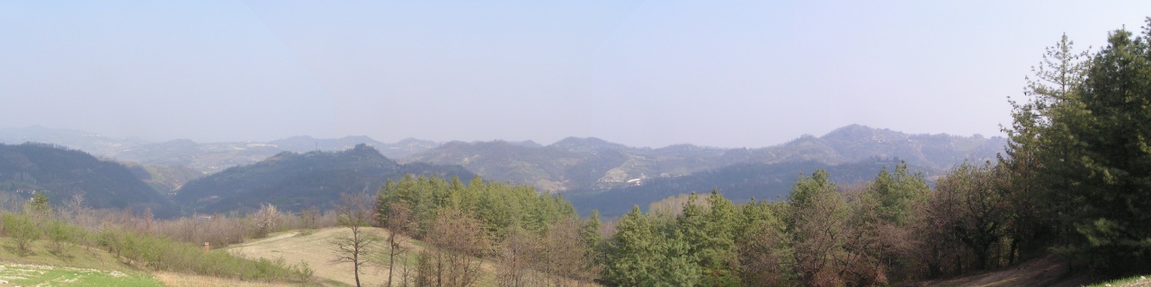 Una vallata incontrata durante il cammino