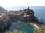 Vernazza vista dall'alto, andando verso Monterosso
