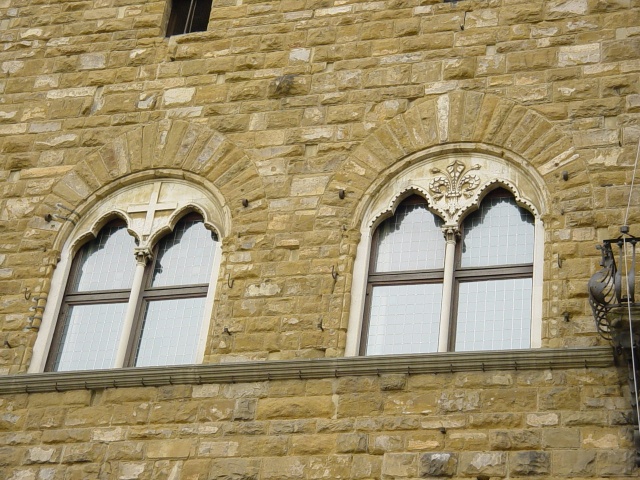 Piazza Signoria: particolare di Palazzo Vecchio
