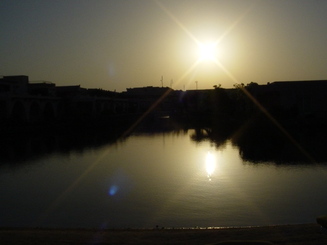 Tramonto sul laghetto