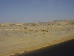 Deserto sulla strada per l'aereoporto