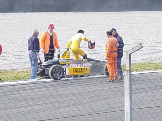 Formula Junior: recupero di un mezzo al termine della gara