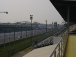 Rettilineo dei box e relativa tribuna