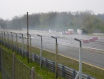 Vetture Formula d'epoca in una chicane