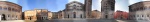 Panorama della piazza della Cattedrale, con Battistero e Arcivescovado