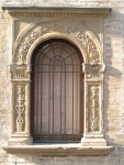 Particolare del palazzo Palazzetto E. Sanvitale, nel giardino del Palazzo Ducale
